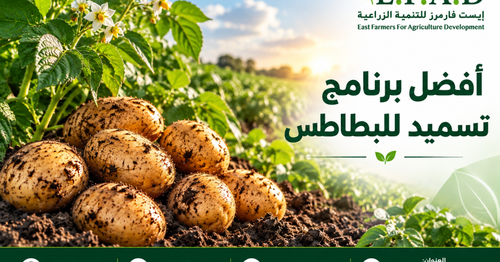 أفضل برنامج تسميد البطاطس من الزراعة حتى الحصاد